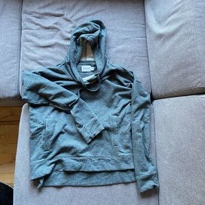 Barely worn Womens PACT Moss zip Cropped Sweatshirt